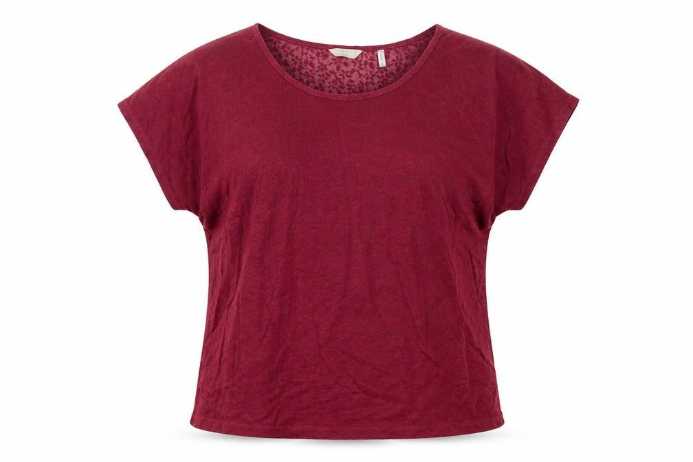 Womens UK Size 16 Anthology Red Basic T-Shirt