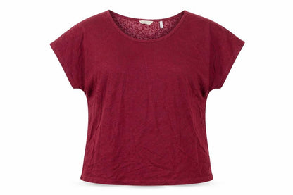 Womens UK Size 16 Anthology Red Basic T-Shirt