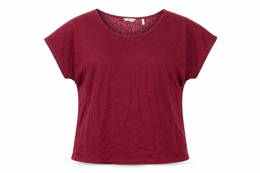 Womens UK Size 16 Anthology Red Basic T-Shirt
