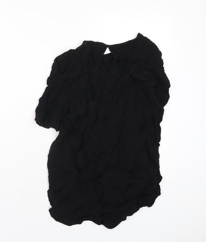 Womens UK Size 10 H&M Black Basic T-Shirt