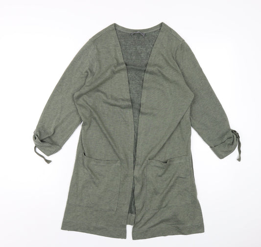 Womens UK Size 12 Principles Green Cardigan Jumper
