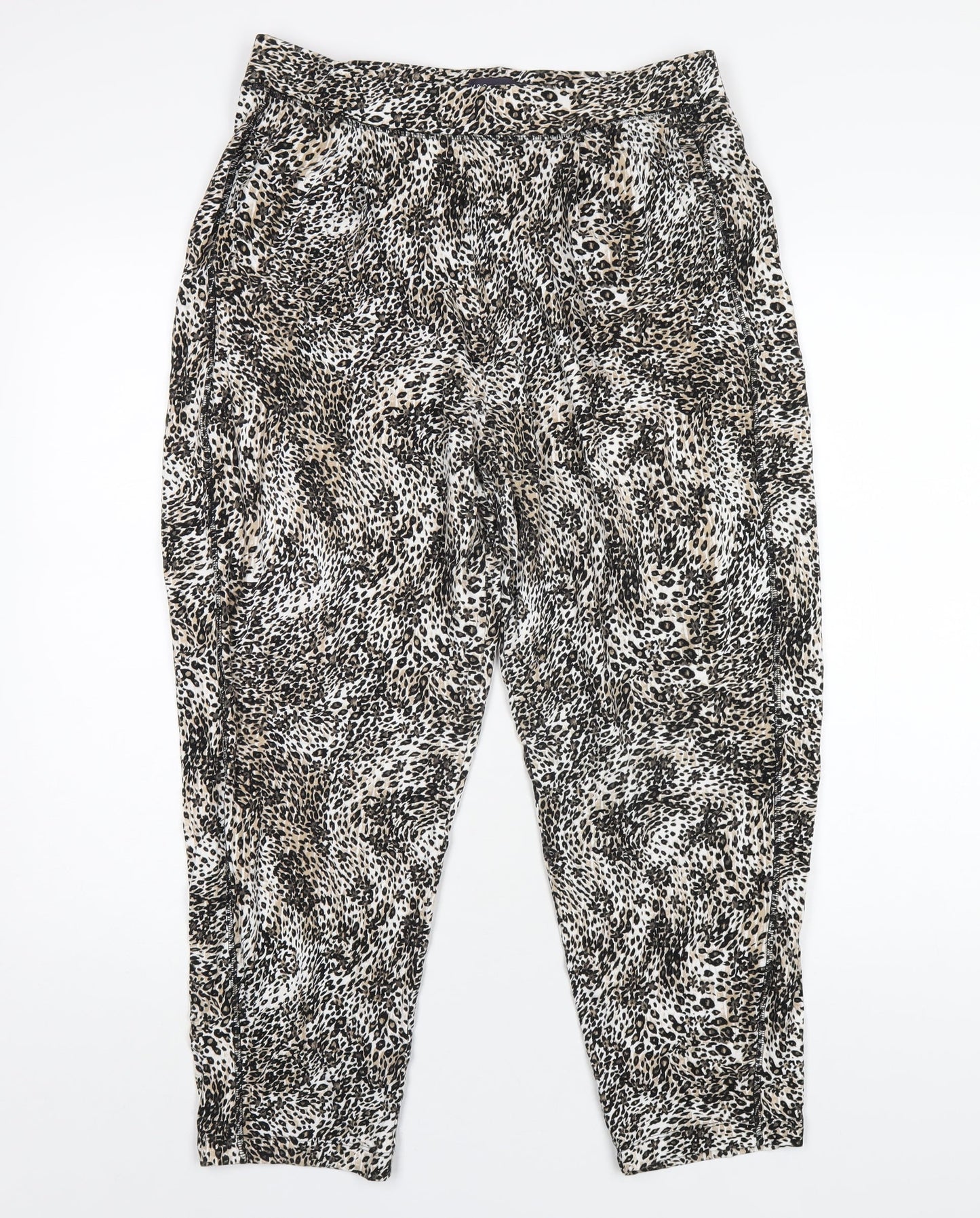 Womens UK Size 14 Marks and Spencer Regular Fit Jogger Multicoloured Trousers