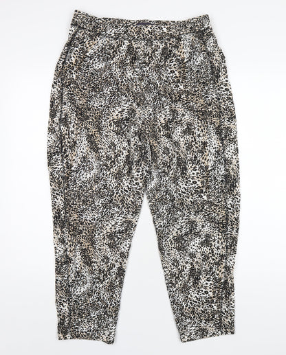 Womens UK Size 14 Marks and Spencer Regular Fit Jogger Multicoloured Trousers