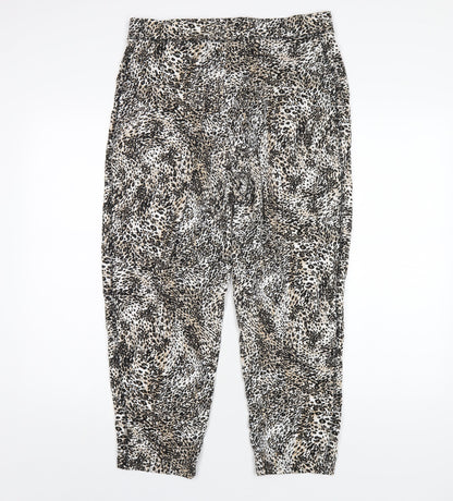 Womens UK Size 14 Marks and Spencer Regular Fit Jogger Multicoloured Trousers