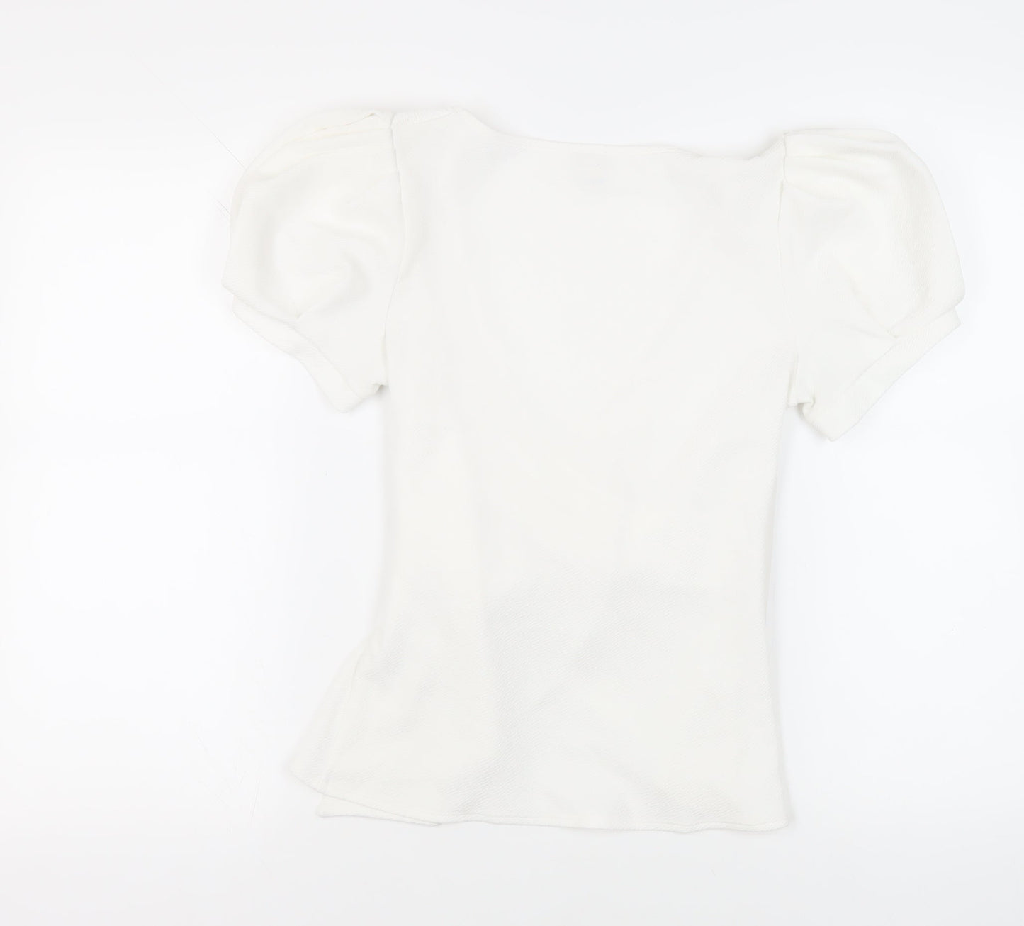 Womens UK Size 12 River Island White Wrap Blouse
