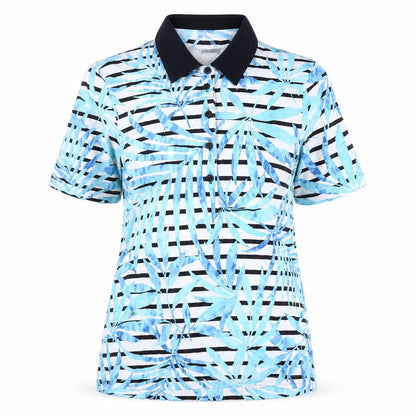 Womens UK Size 12 Barbara Lebek Blue Basic Polo