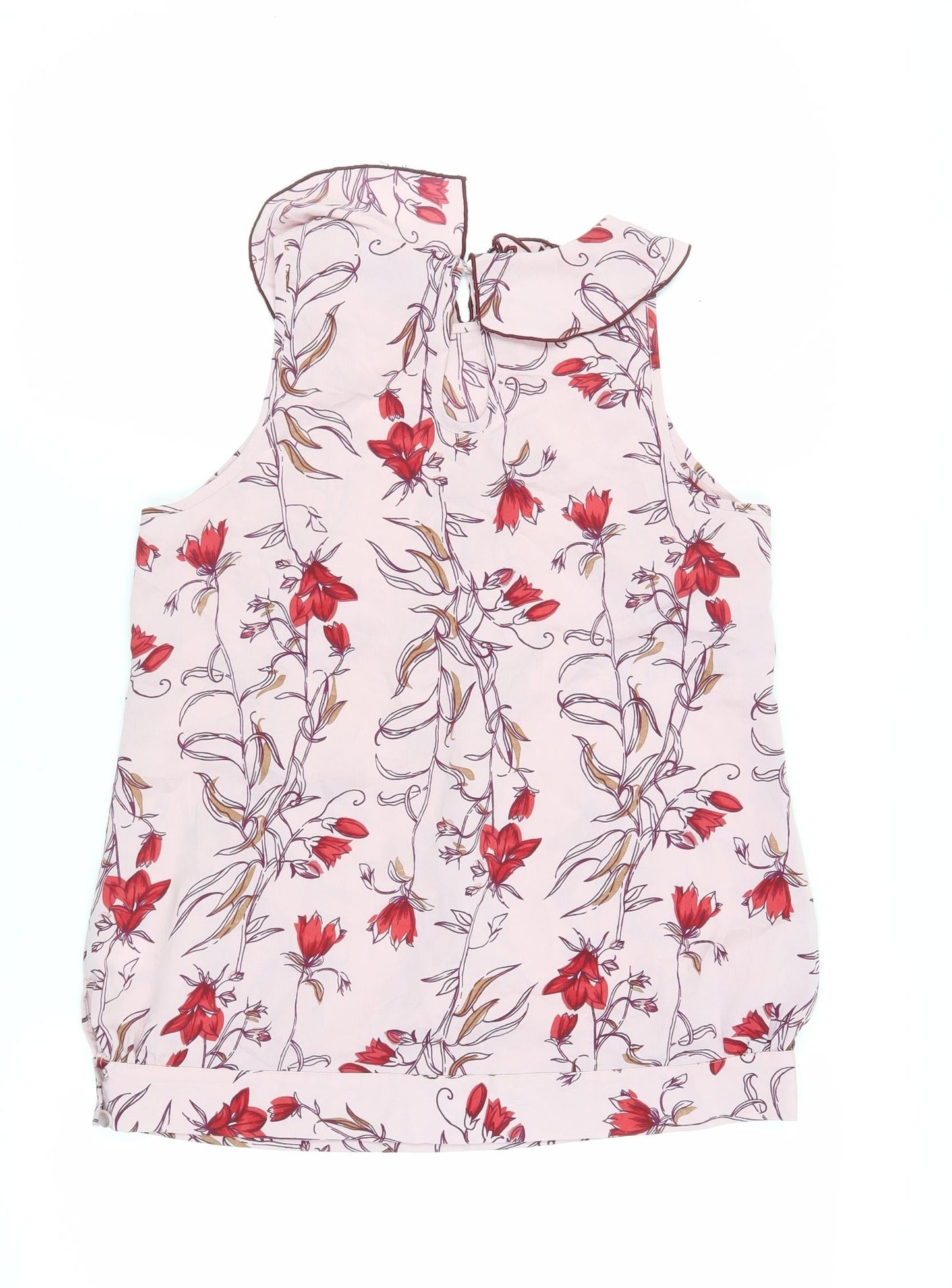 Womens UK Size 12 NEXT Pink Basic Blouse