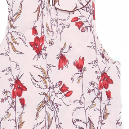 Womens UK Size 12 NEXT Pink Basic Blouse