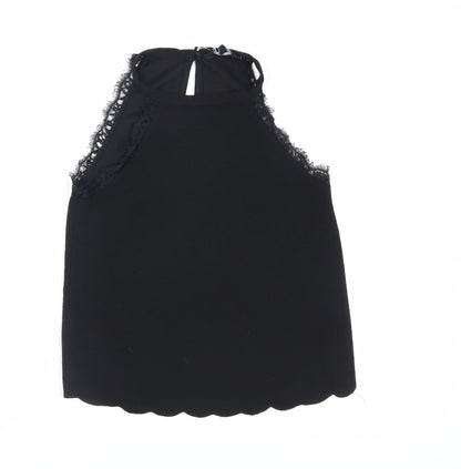 Womens UK Size 8 New Look Black Basic Tank
