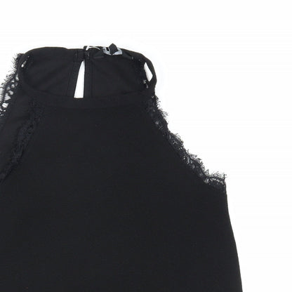 Womens UK Size 8 New Look Black Basic Tank