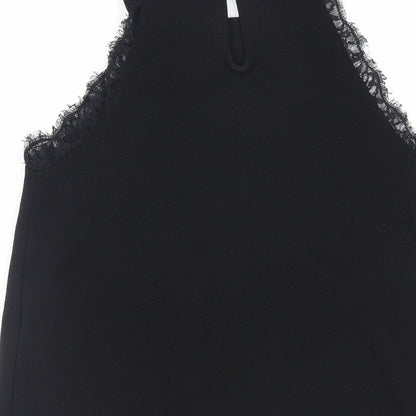 Womens UK Size 8 New Look Black Basic Tank