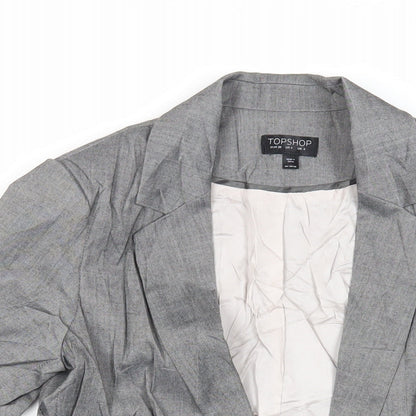 Womens UK Size 8 Topshop Grey Jacket