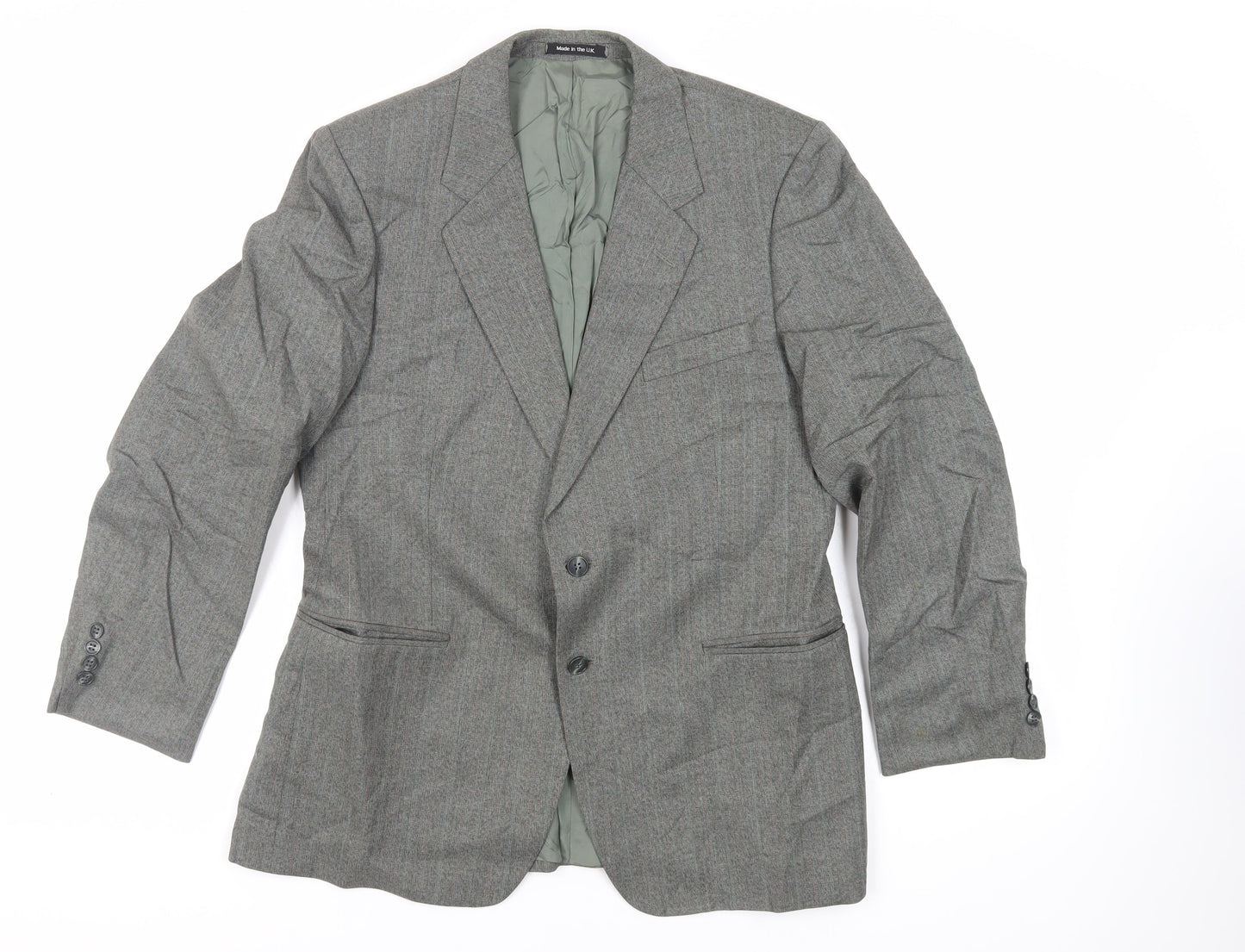 Mens UK Size 40 St Michael Regular Green Suit Jacket