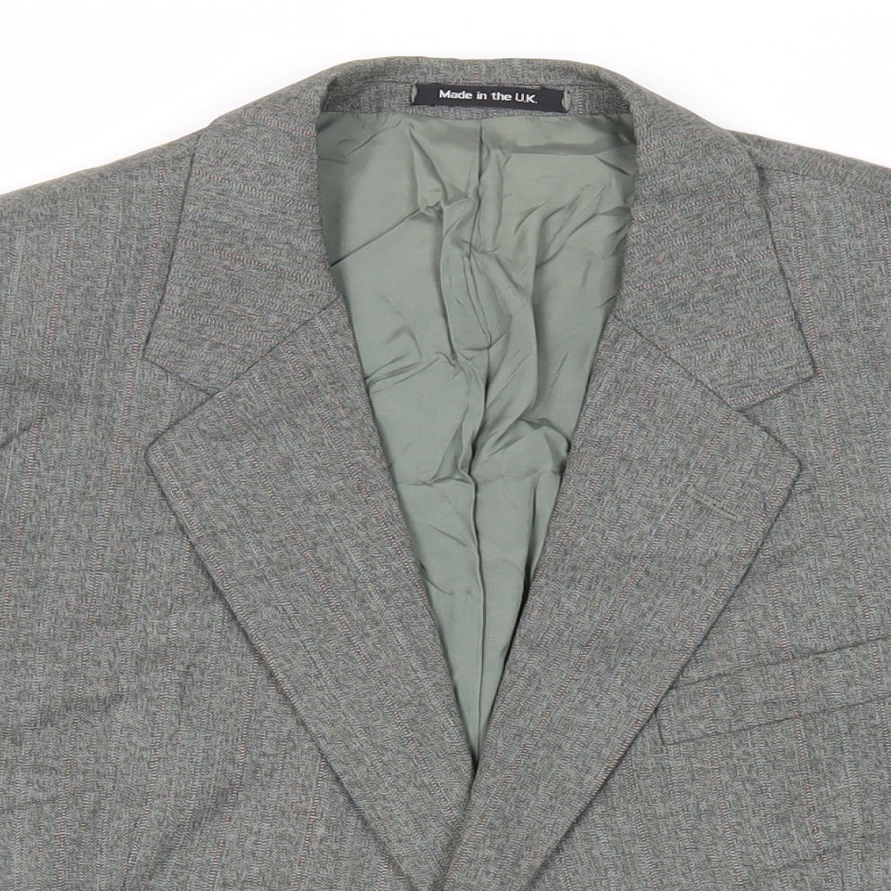 Mens UK Size 40 St Michael Regular Green Suit Jacket