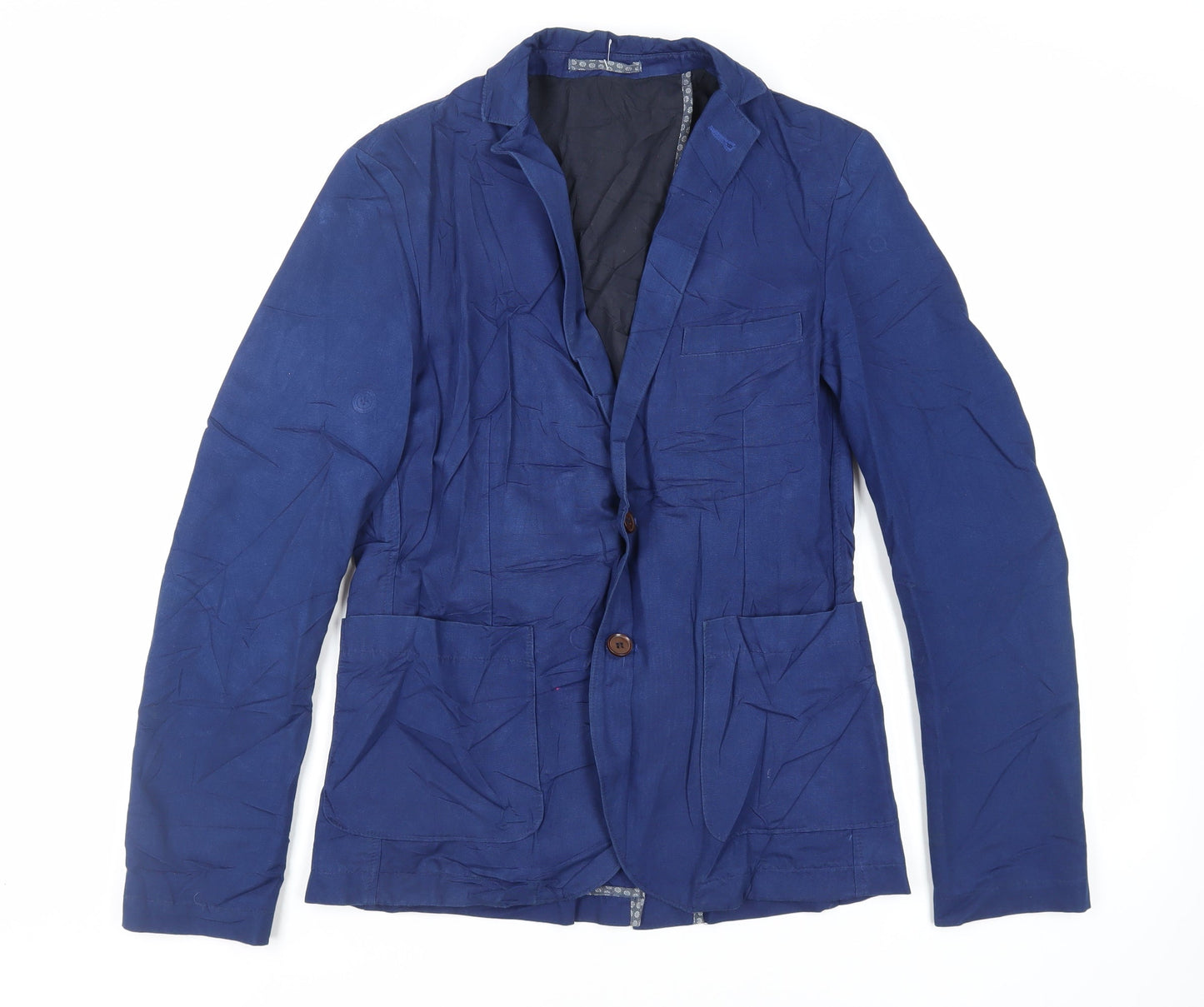 Mens UK Size 36 Burton Regular Blue Suit Jacket