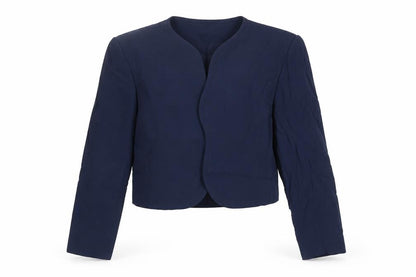 Helen Anderson Womens Blue Jacket Blazer Size 12 - Open