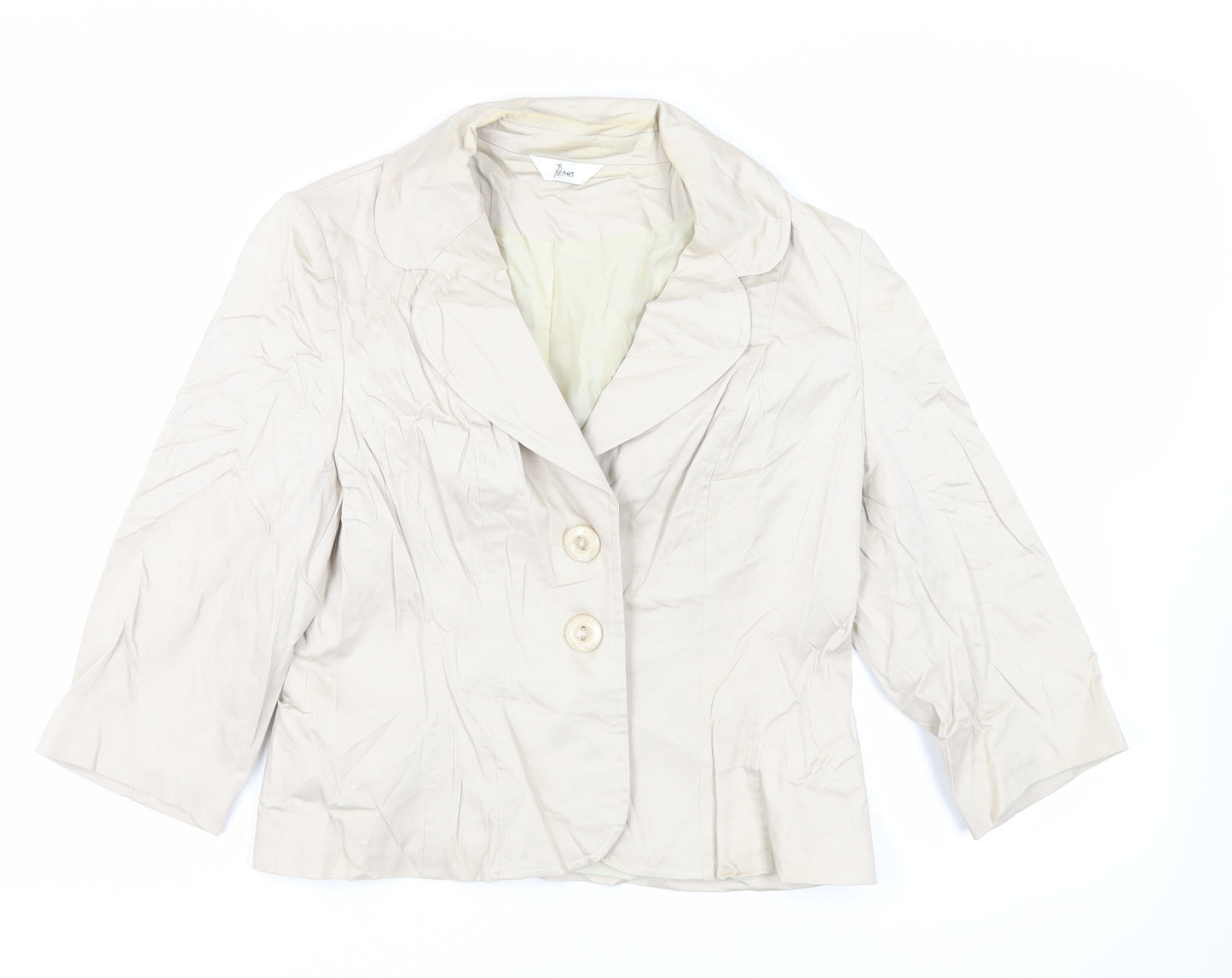 Womens UK Size 14 BHS Beige Jacket