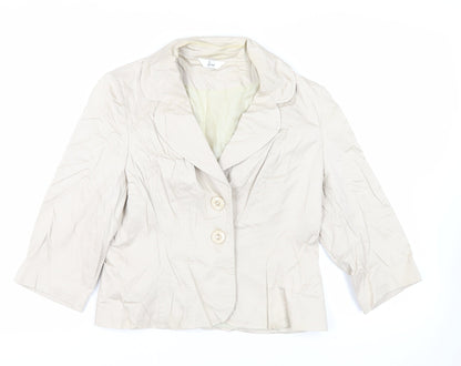 Womens UK Size 14 BHS Beige Jacket