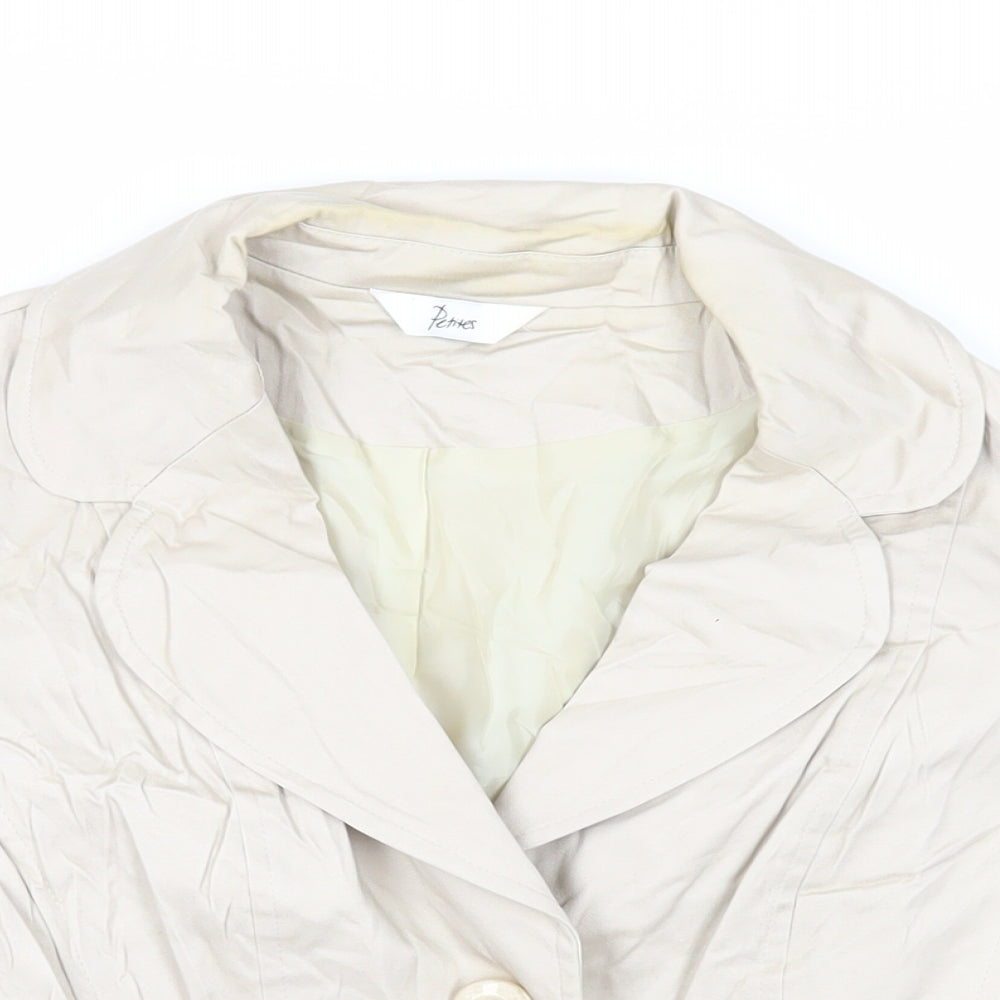 Womens UK Size 14 BHS Beige Jacket