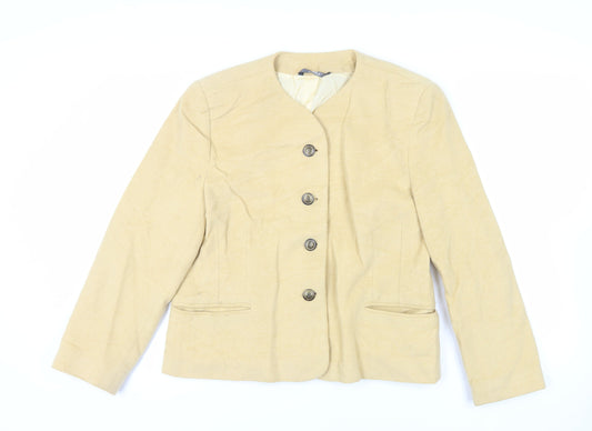 Womens UK Size 16 Libra Yellow Jacket