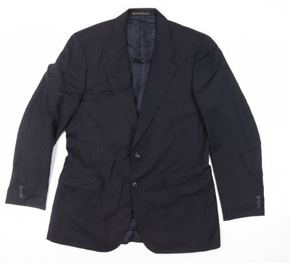 Mens UK Size 40 St Michael Regular Blue Suit Jacket