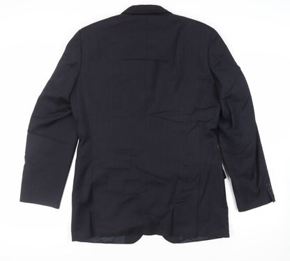 Mens UK Size 40 St Michael Regular Blue Suit Jacket