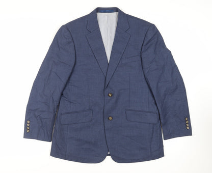 Mens UK Size 38 Brook Taverner Regular Blue Suit Jacket
