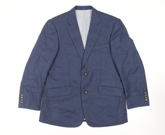 Mens UK Size 38 Brook Taverner Regular Blue Suit Jacket