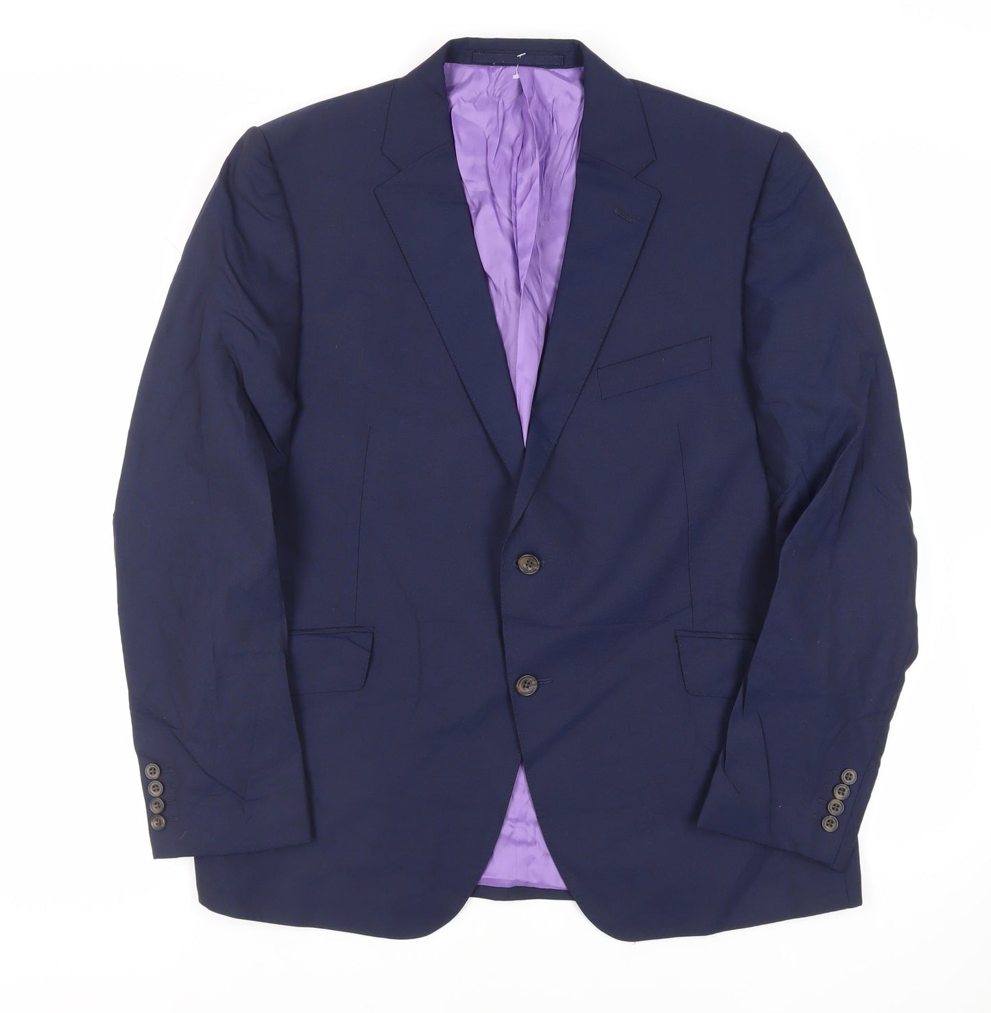 Mens UK Size 44 Marks and Spencer Regular Blue Suit Jacket