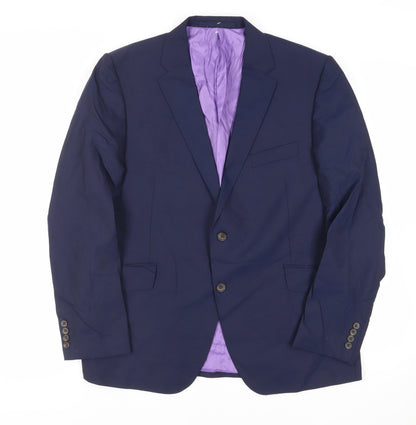 Mens UK Size 44 Marks and Spencer Regular Blue Suit Jacket