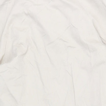 John Lewis Womens Beige Overcoat Coat Size 16 Button