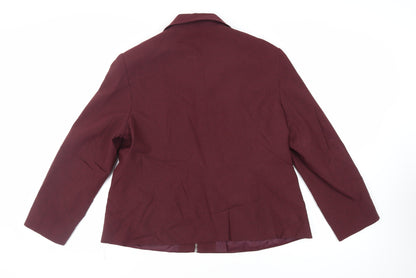 Berkertex Womens Purple Jacket Size 18 Zip