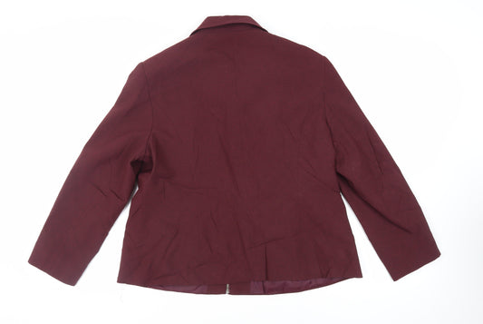 Berkertex Womens Purple Jacket Size 18 Zip