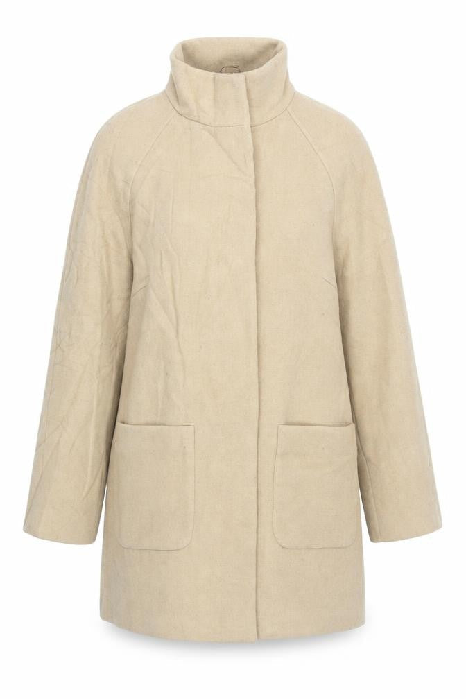 Womens UK Size 14 Marks and Spencer Beige Overcoat
