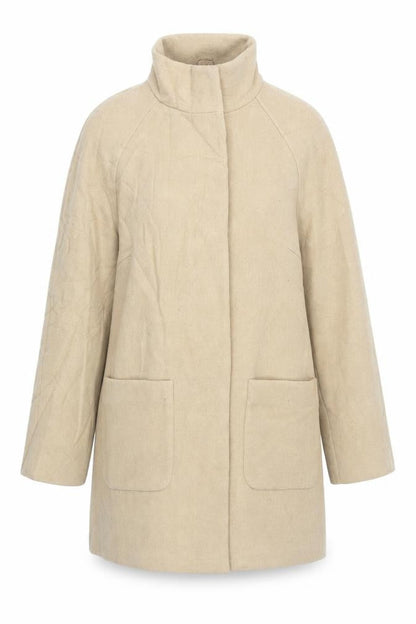 Womens UK Size 14 Marks and Spencer Beige Overcoat