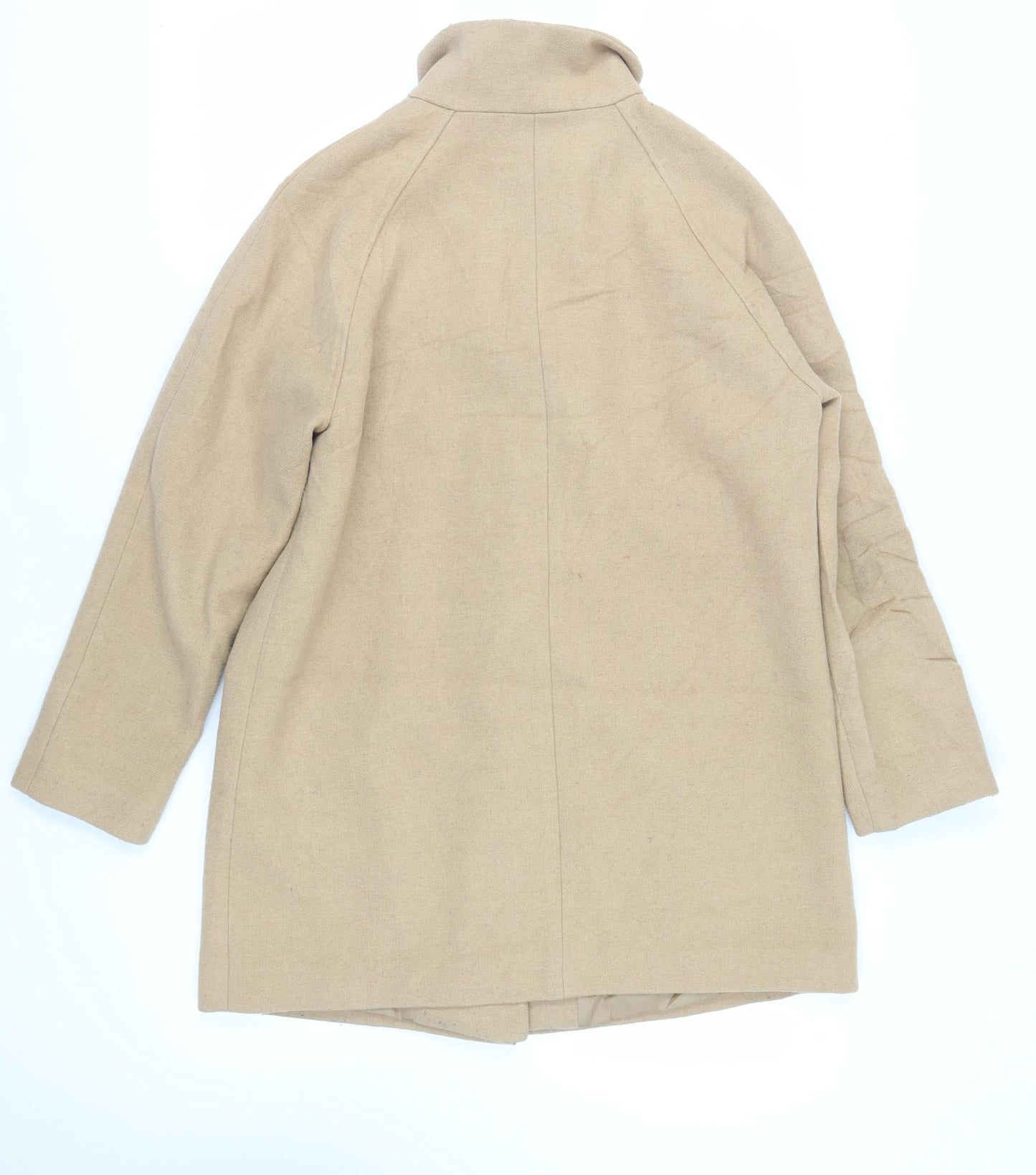 Womens UK Size 14 Marks and Spencer Beige Overcoat
