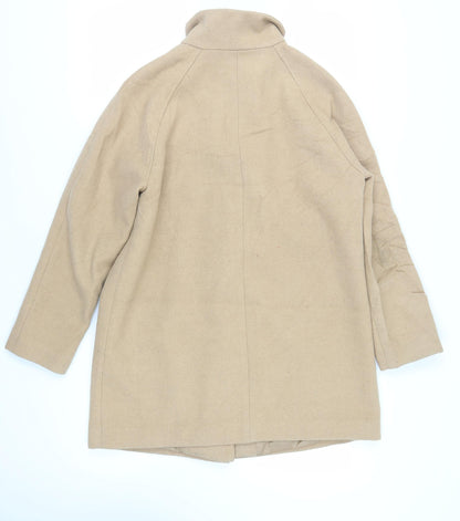 Womens UK Size 14 Marks and Spencer Beige Overcoat