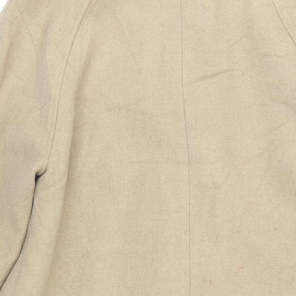Womens UK Size 14 Marks and Spencer Beige Overcoat