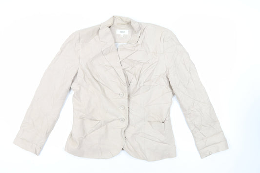 Womens UK Size 14 Marks and Spencer Beige Jacket
