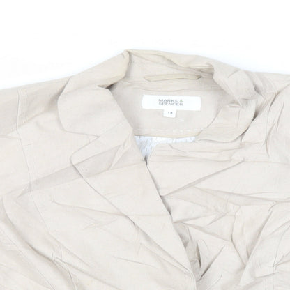 Womens UK Size 14 Marks and Spencer Beige Jacket