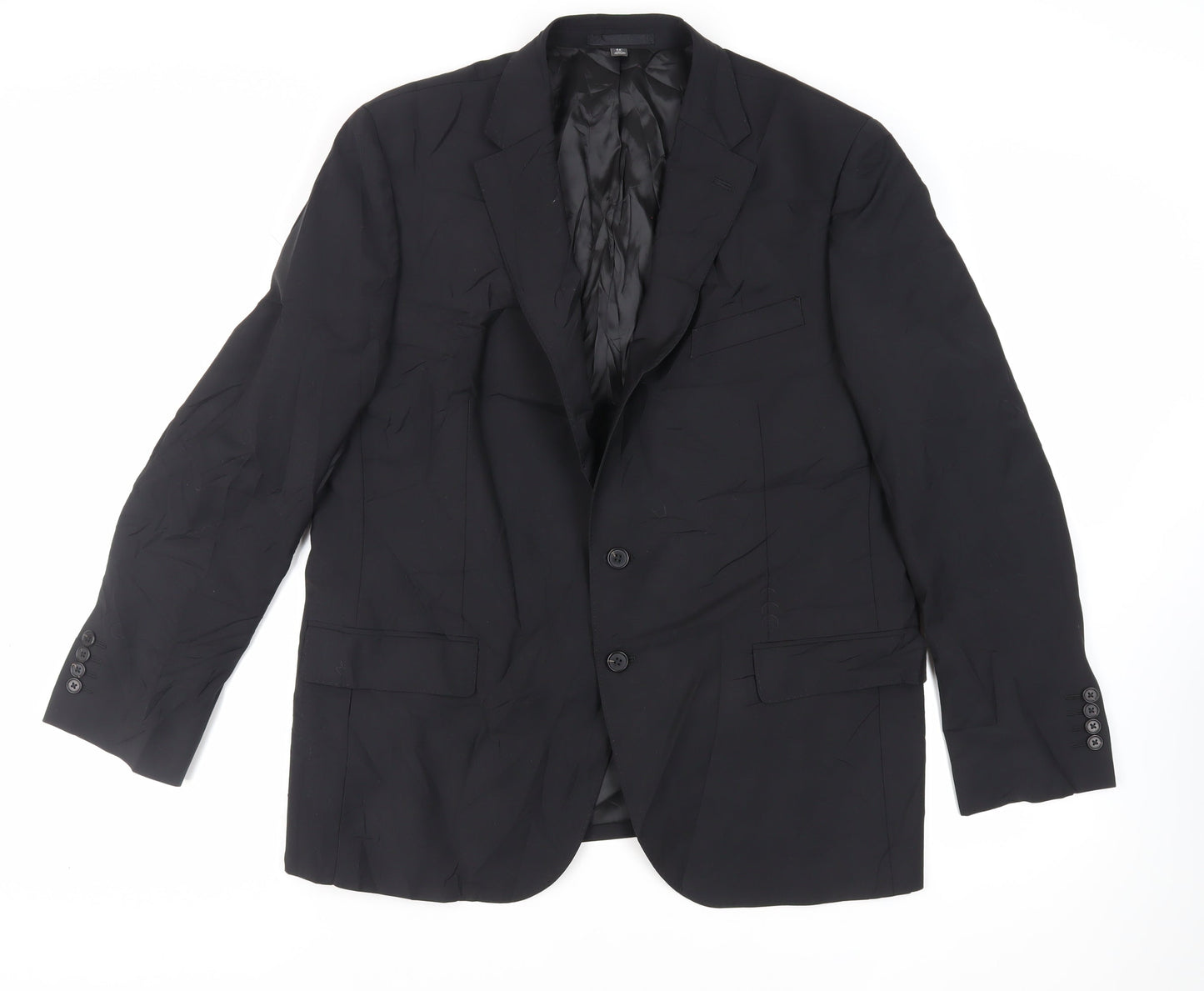 Mens UK Size 44 Marks and Spencer Regular Black Suit Jacket