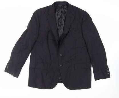 Mens UK Size 44 Marks and Spencer Regular Black Suit Jacket