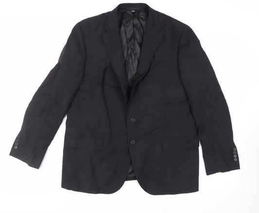 Mens UK Size 44 Marks and Spencer Regular Black Suit Jacket