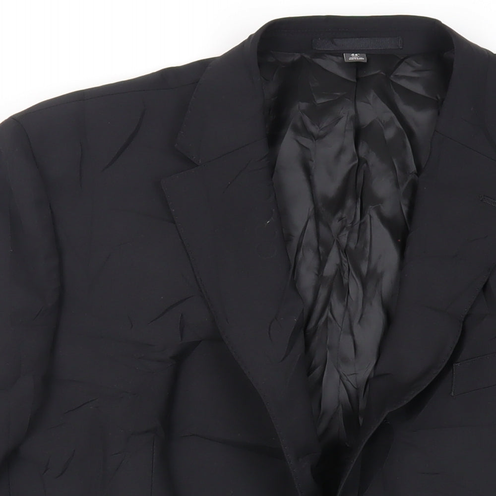 Mens UK Size 44 Marks and Spencer Regular Black Suit Jacket