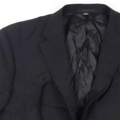 Mens UK Size 44 Marks and Spencer Regular Black Suit Jacket