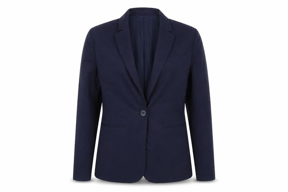 Marks & Spencer Womens Blue Jacket Blazer Size 8 Button
