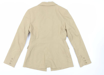 Mexx Womens Beige Jacket Blazer Size 6 Button