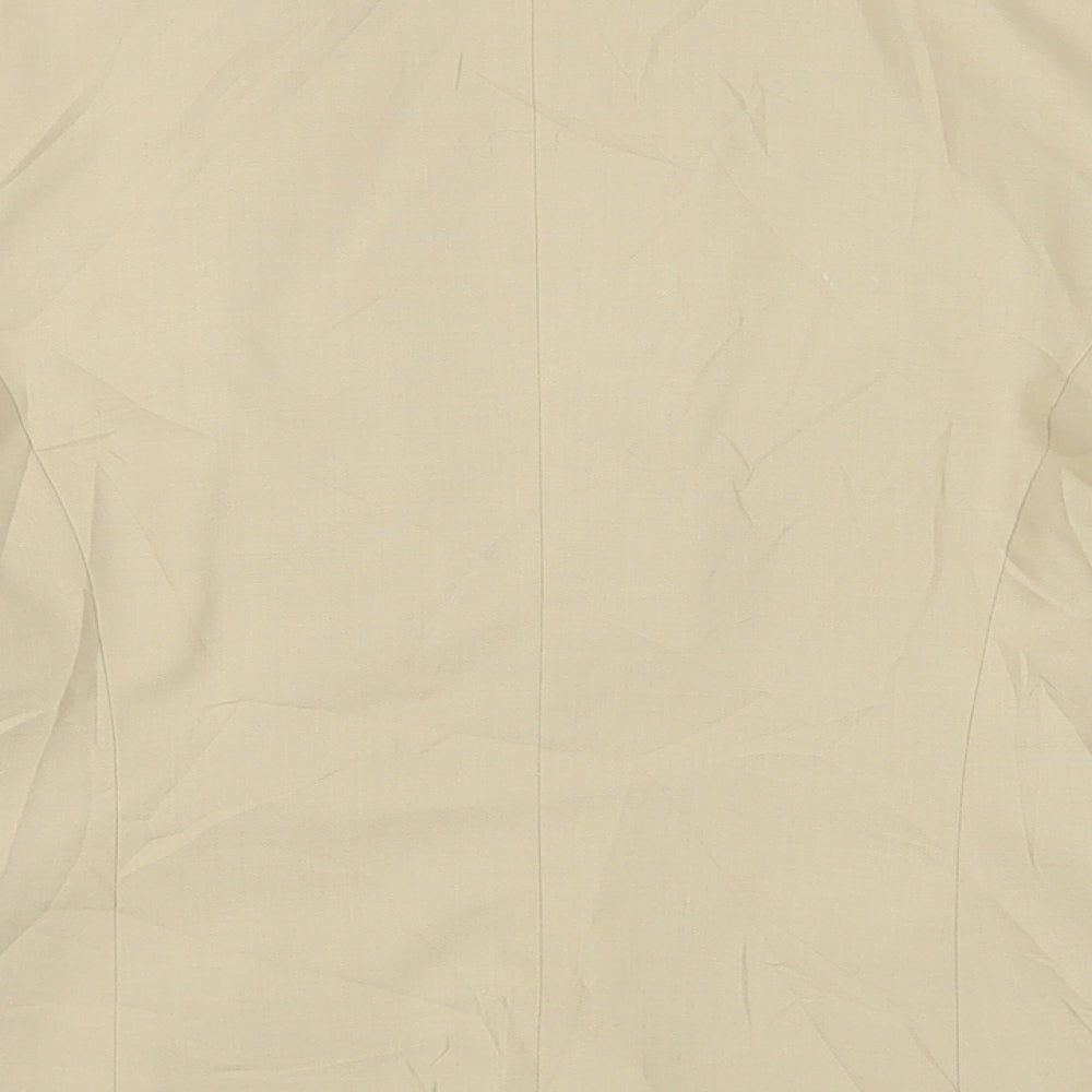 Mexx Womens Beige Jacket Blazer Size 6 Button