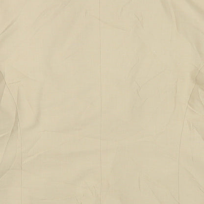 Mexx Womens Beige Jacket Blazer Size 6 Button