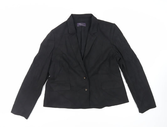 Womens UK Size 16 Marks and Spencer Black Jacket